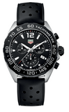 Tag Heuer Formula 1 Black Dial Black Leather Strap Watch for Men - CAZ1010.FT8024