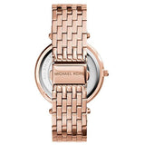 Mhichael Kors Darci Black Dial Rose Gold Steel Strap Watch for Women - MK3402