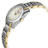 Tissot T Wave Mother of Pearl Dial Two Tone Steel Strap Watch for Women - T023.210.22.117.00