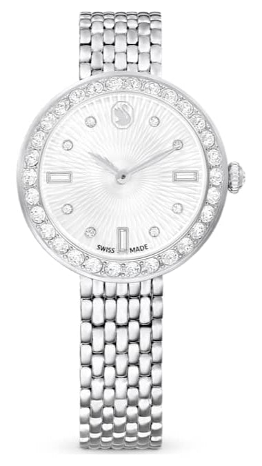 Swarovski Certa Crystals Silver Dial Silver Steel Strap Watch for Women - 5673022