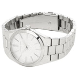 Michael Kors Channing Three Hand Silver Dial Silver Steel Strap Watch For Women - MK6626