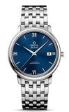 Omega De Ville Prestige Co-Axial Orbis Blue Dial Silver Steel Strap Watch for Men - 424.10.40.20.03.001