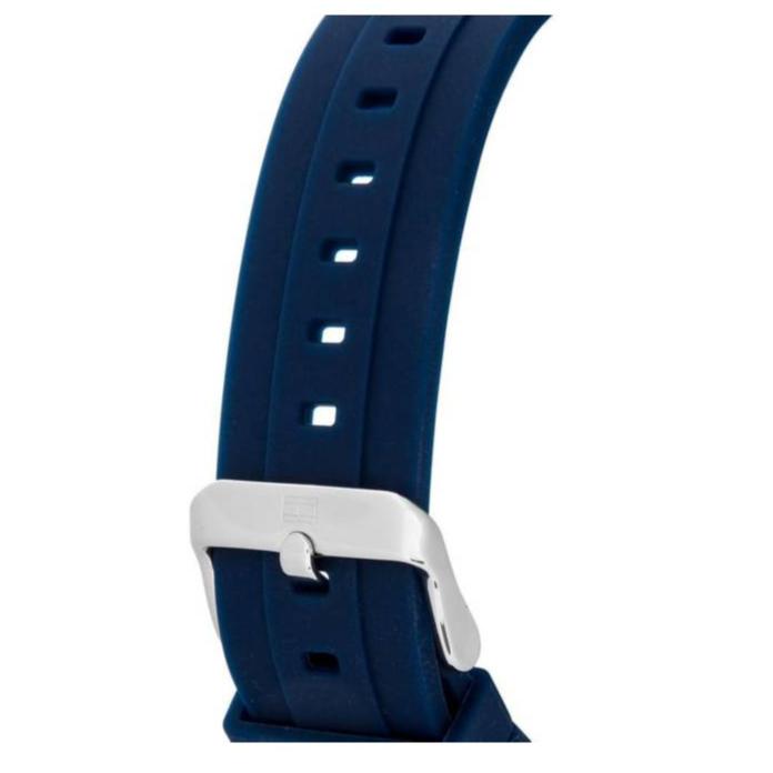 Tommy Hilfiger Decker Quartz Blue Dial Blue Rubber Strap Watch for Men - 1791350