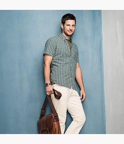 Fossil Grant Chronograph Black Dial Silver Steel Strap Watch for Men - FS4736