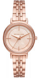 Michael Kors Cinthia Mother of Pearl Rose Gold Dial Rose Gold Steel Strap Watch for Women - MK3643