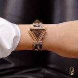 Guess Fame Diamonds Rose Gold Dial Rose Gold Mesh Bracelet Watch for Women - GW0508L3