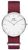 Daniel Wellington Classic Roselyn White Dial Red NATO Strap Watch For Women - DW00100268