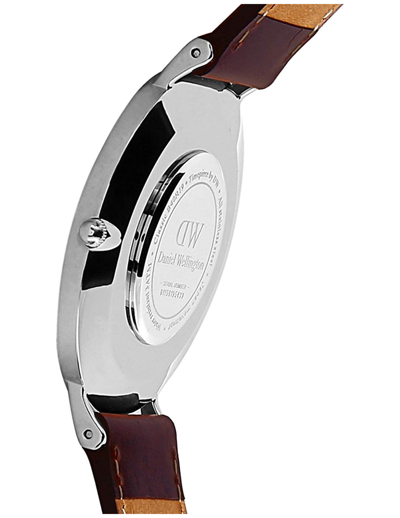 Daniel Wellington Classic St Mawes Black Dial Brown Leather Strap Watch For Men - DW00100130