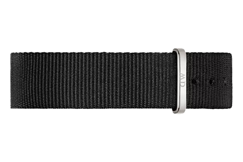 Daniel Wellington Classic Petite Cornwall White Dial Black NATO Strap Watch For Women - DW00100254