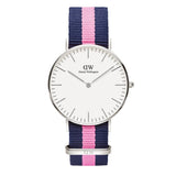 Daniel Wellington Classic Winchester White Dial Two Tone Nylon Strap Watch For Women - DW00100049