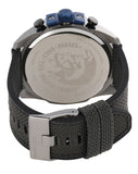 Diesel Mega Chief Chronograph Black Dial Black Nylon Strap Watch For Men - DZ4500