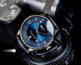 Tissot Chemin Des Tourelles Powermatic 80 Blue Dial Blue Leather Strap Watch for Men - T099.407.16.048.00