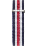 Daniel Wellington Classic Canterbury White Dial Two Tone NATO Strap Watch For Women - DW00100051