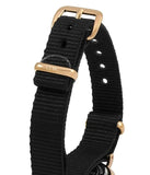 Daniel Wellington Classic Petite Cornwall White Dial Black NATO Strap Watch For Women - DW00100251