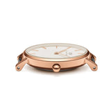 Daniel Wellington Petite Dover Quartz White Dial White NATO Strap Watch For Women - DW001000313