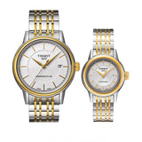 Tissot T Classic Carson Automatic White Dial Two Tone Steel Strap Watch for Men - T085.407.22.011.00