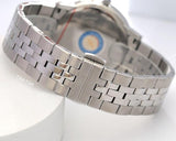 Movado Museum Classic Diamonds Black Dial Silver Steel Strap Watch for Men - 0607201