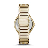 Michael Kors Kerry Crystals Gold Dial Gold Steel Strap Watch For Women - MK3360