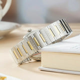 Versace Hellenyium Green Dial Two Tone Steel Strap Watch for Women - VEVH00620