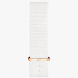 Daniel Wellington Classic Dover Black Dial White Nylon Strap Watch For Women - DW00100310