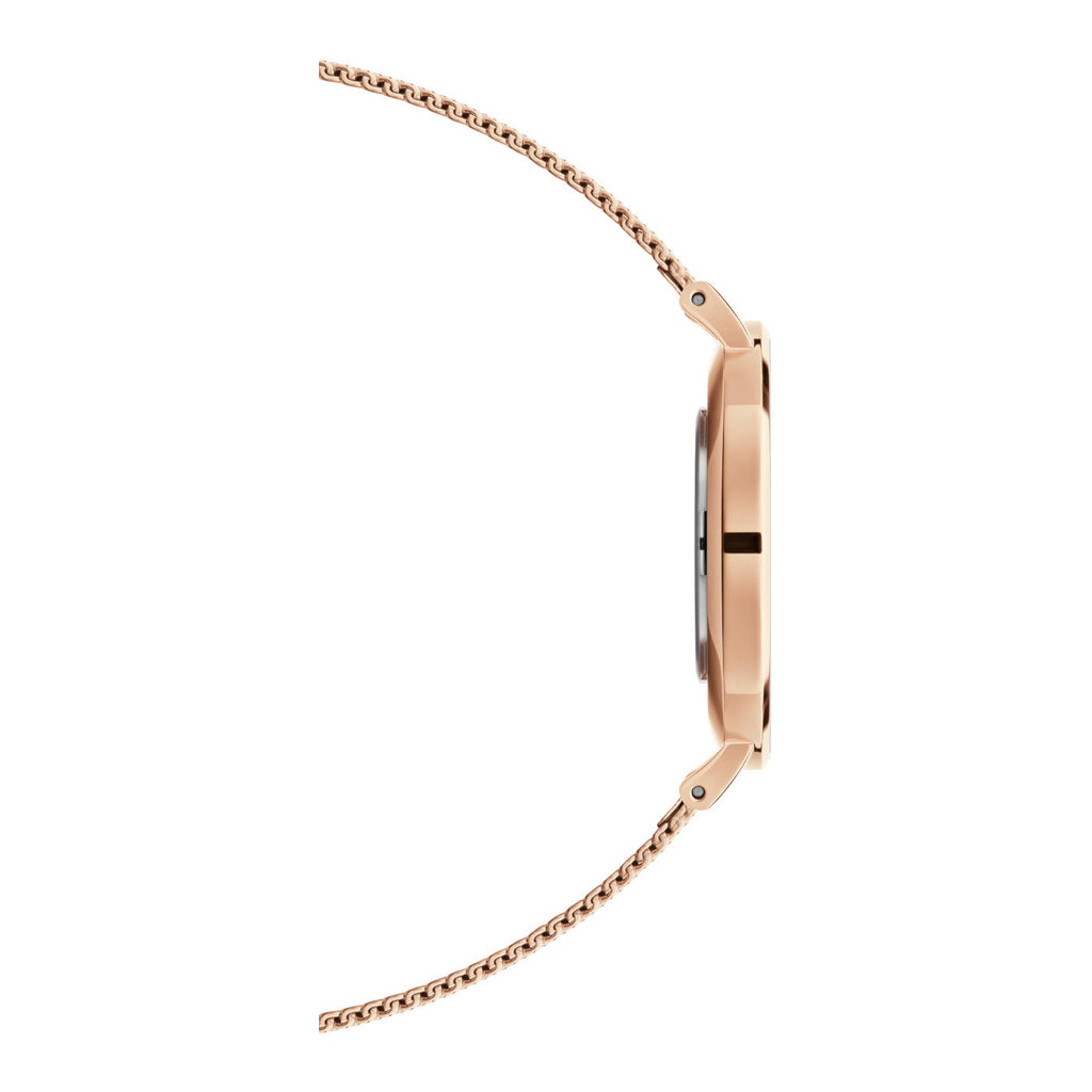 Daniel Wellington Petite Rose Gold Dial Rose Gold Mesh Bracelet Watch For Women - DW00100470