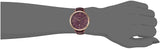 Fossil Jacqueline Burgundy Dial Burgundy Leather Strap Watch for Women  - ES4099