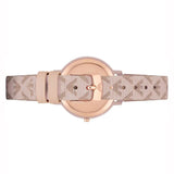 Emporio Armani Kappa Quartz Rose Gold Dial Pink Leather Strap Watch For Women - AR11010