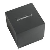 Emporio Armani Sea Explorer Automatic Yellow Dial Black Silicone Strap Watch For Men - AR60085