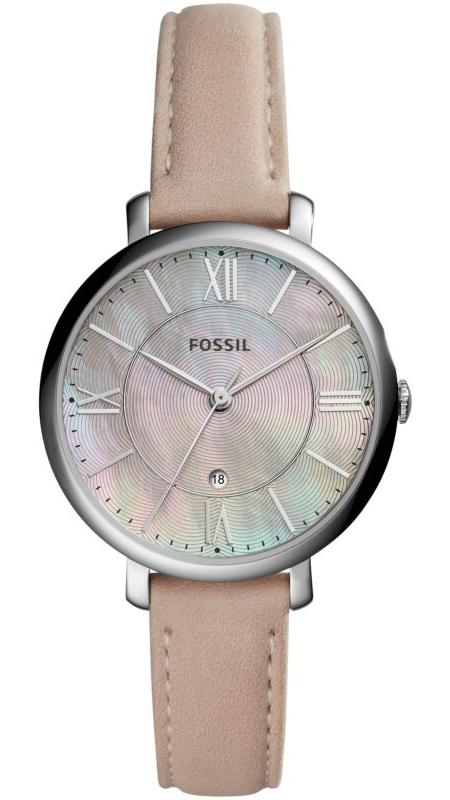 Fossil Jacqueline Blush Mother of Pearl Dial Pink Leather 