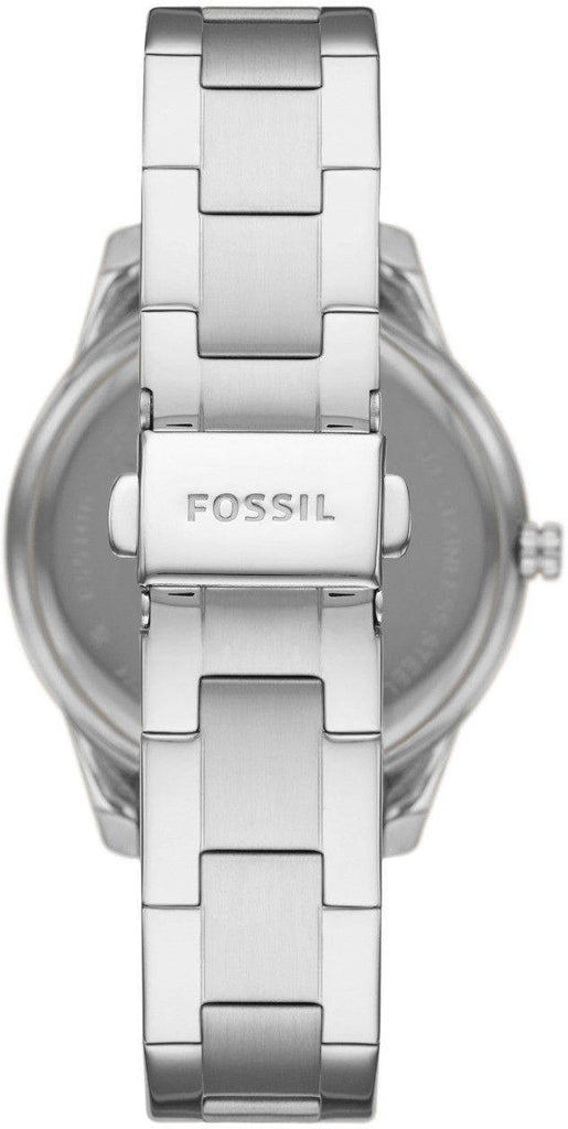 Fossil Stella Sport Multifunction Silver Dial Silver Steel Strap Watch for Women - ES5108
