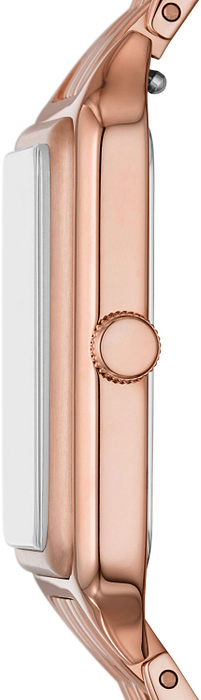 Fossil Raquel Three Hand Date Brown Dial Rose Gold Steel Strap Watch For Women - ES5323