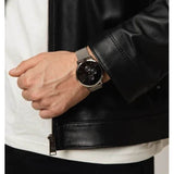 Armani Exchange Cayde Chronograph Black Dial Silver Mesh Strap Watch For Men - AX2714