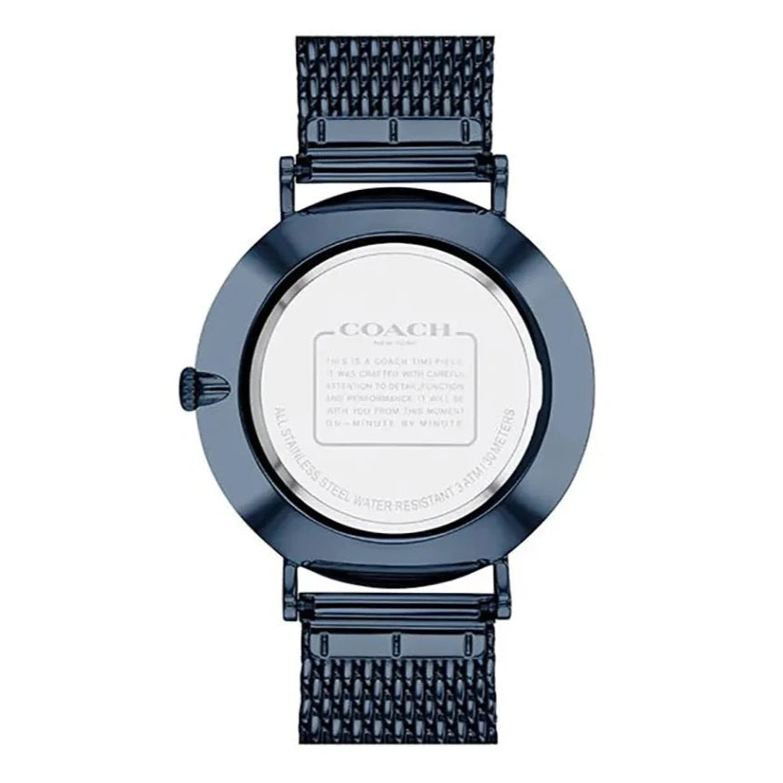 Coach Charles Blue Dial Blue Mesh Bracelet Watch for Men - 14602146