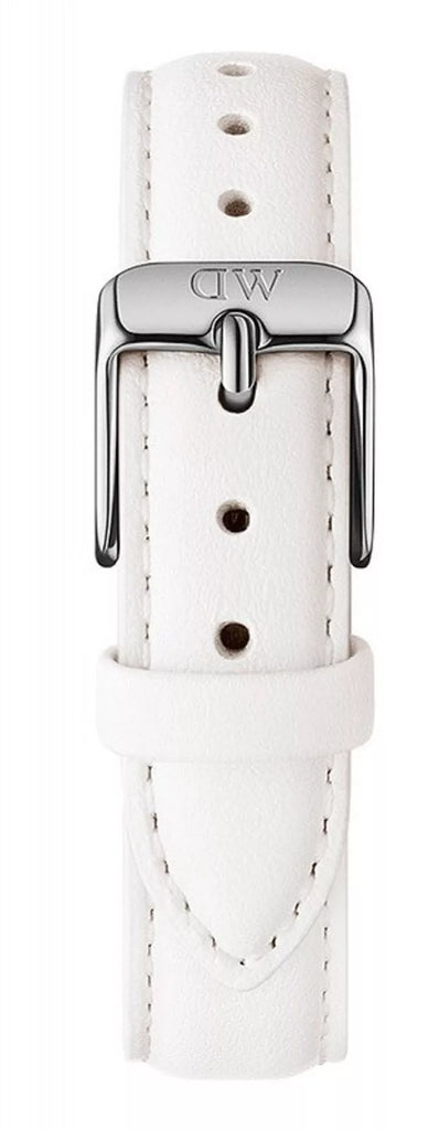 Daniel Wellington Petite Bondi White Dial White Leather Strap Watch For Women - DW00100190