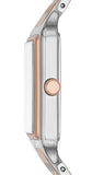 Fossil Raquel Three Hand White Dial Two Tone Steel Strap Watch For Women - ES5222