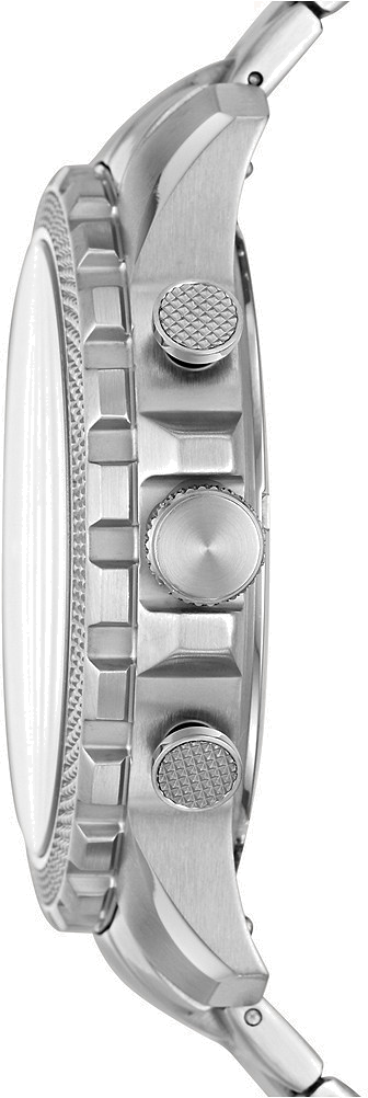 Fossil Bowman Chronograph Blue Dial Silver Steel Strap Watch for Men - FS5604