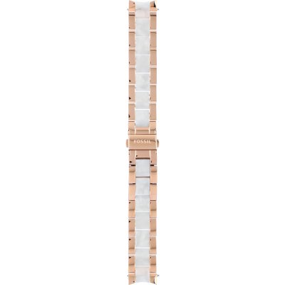 Fossil Stella Multifunction Rose Gold Dial Two Tone Steel Strap Watch for Women - ES4755