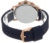 Fossil The Commuter Blue Dial Blue Leather Strap Watch for Men - FS5404