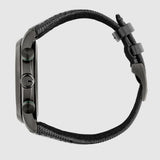 Gucci G Timeless Chronograph Black Dial Black Leather Strap Watch For Men - YA126244