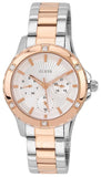Guess Mist Quartz Silver Dial Two Tone Steel Strap Watch For Women - W0443L4