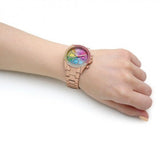 Guess Confetti Multifunction Multicolor Dial Rose Gold Steel Strap Watch For Women - GW0483L3