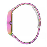 Guess Phoenix Chronograph Crystals Silver Dial Pink Steel Strap Watch For Women - GW0104L4