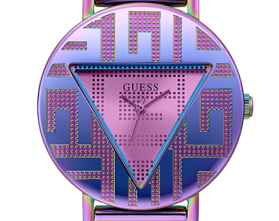 Guess Iconic Quartz Multicolor Dial Multicolor Mesh Bracelet Watch For Women - GW0479L1