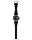 Emporio Armani Diver Three-Hand Quartz Blue Dial Blue Leather Strap Watch For Men - AR11516