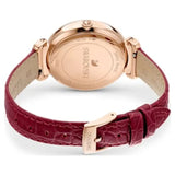 Swarovski Passage Moon Phase Red Dial Red Leather Strap Watch for Women - 5613323