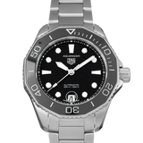 Tag Heuer Aquaracer Professional 300 Automatic Black Dial Silver Steel Strap Watch for Women - WBP231D.BA0626