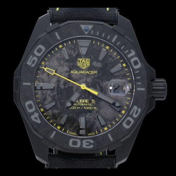 Tag Heuer Aquaracer Carbon Dial Watch for Men - WBD218B.FC6446