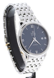 Omega De Ville Prestige Co-Axial Orbis Blue Dial Silver Steel Strap Watch for Men - 424.10.40.20.03.001