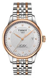Tissot Le Locle Powermatic 80 Diamonds Silver Dial Two Tone Steel Strap Watch For Men - T006.407.22.036.01