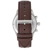 Hugo Boss Grand Prix Grey Dial Brown Leather Strap Watch for Men -  1513476